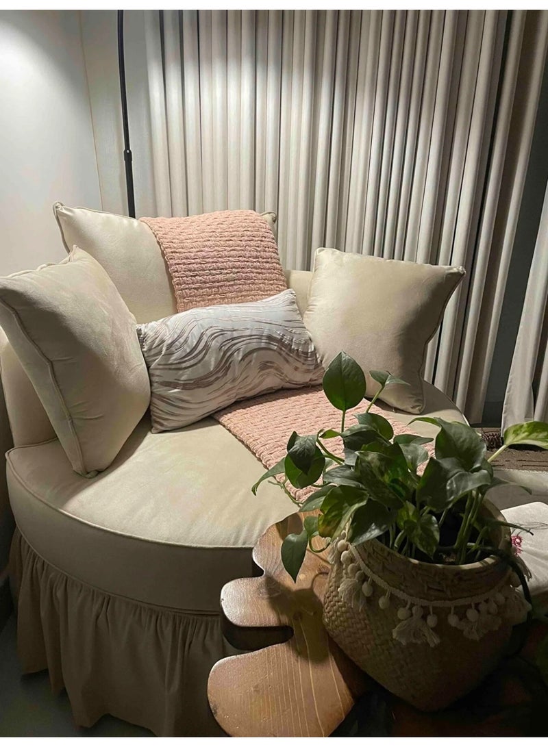 ليفونا كرسي لاونج مودرن, دائري الخشب سويدي - Image 4